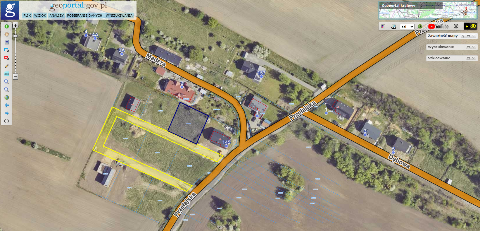 ULICA PRZEŁAJSKA/MADERA (dz. 10640)