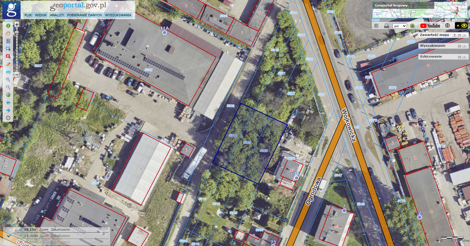 ULICA WOJKOWICKA (dz. 5314, 5320 i 5326)